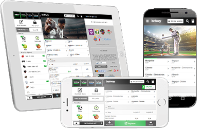 Sportmarkten voor honkbal beschikbaar op Betway op verschillende mobiele apparaten.