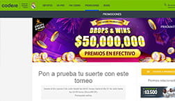 Codere Online casino promotionele aanbieding met Pragmatische Spelen.