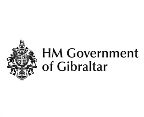 Afbeelding met het wapen van de regering van Gibraltar.
